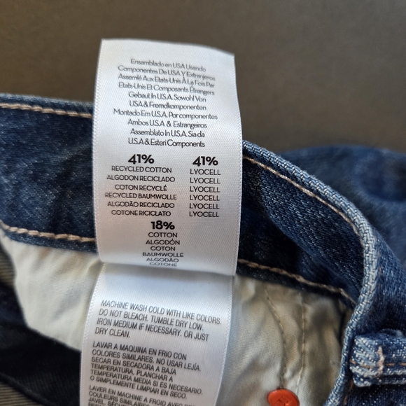 Mother Snacks The Lemon Twist Sneak Wide Leg Jeans Size 25 NWT $248 - Picture 8 of 16